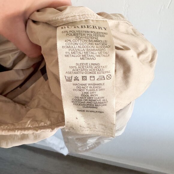 Burberry Tan Classic Trench Coat US 8 - Picture 8 of 8